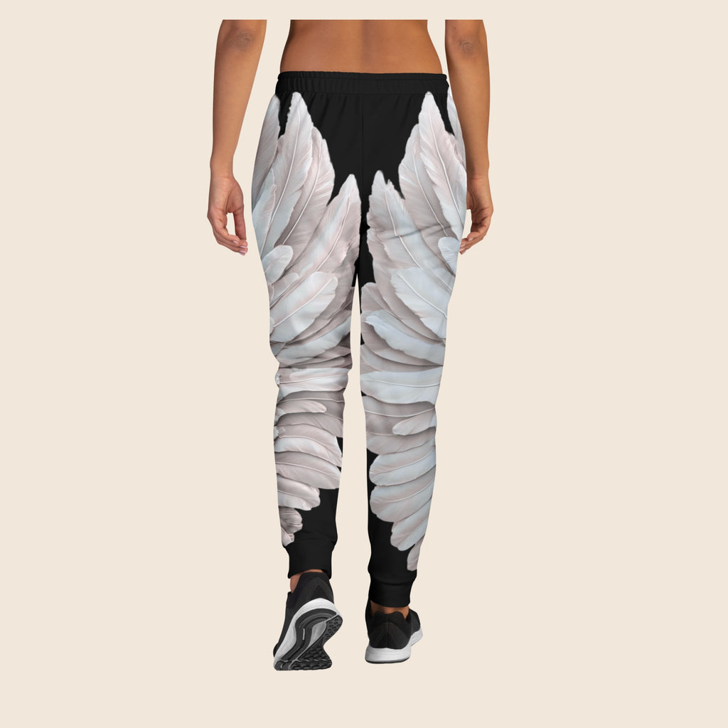 Wings Print Women's Joggers | Recycled Fleece | Slim Fit | Festival Wear