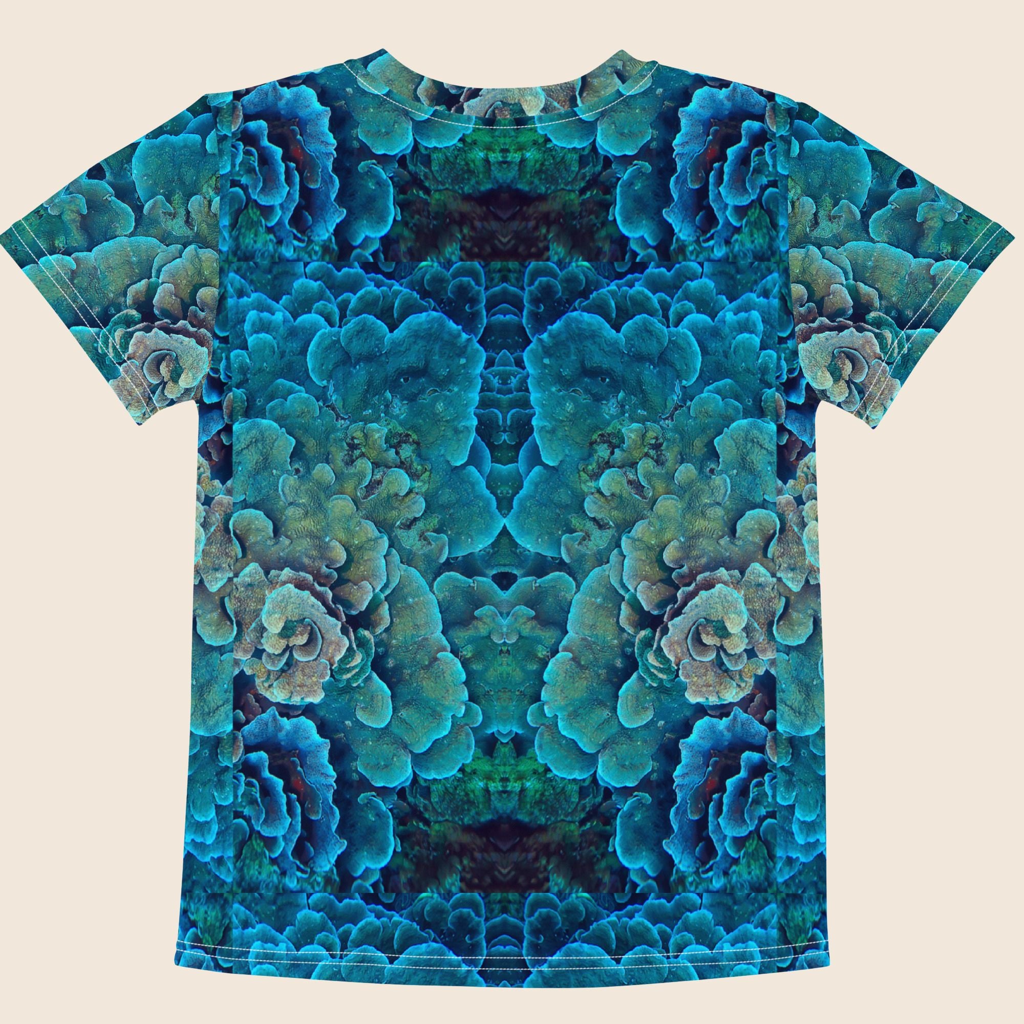 Coral Reef Print Kids Cotton T-Shirt | All-Over Print
