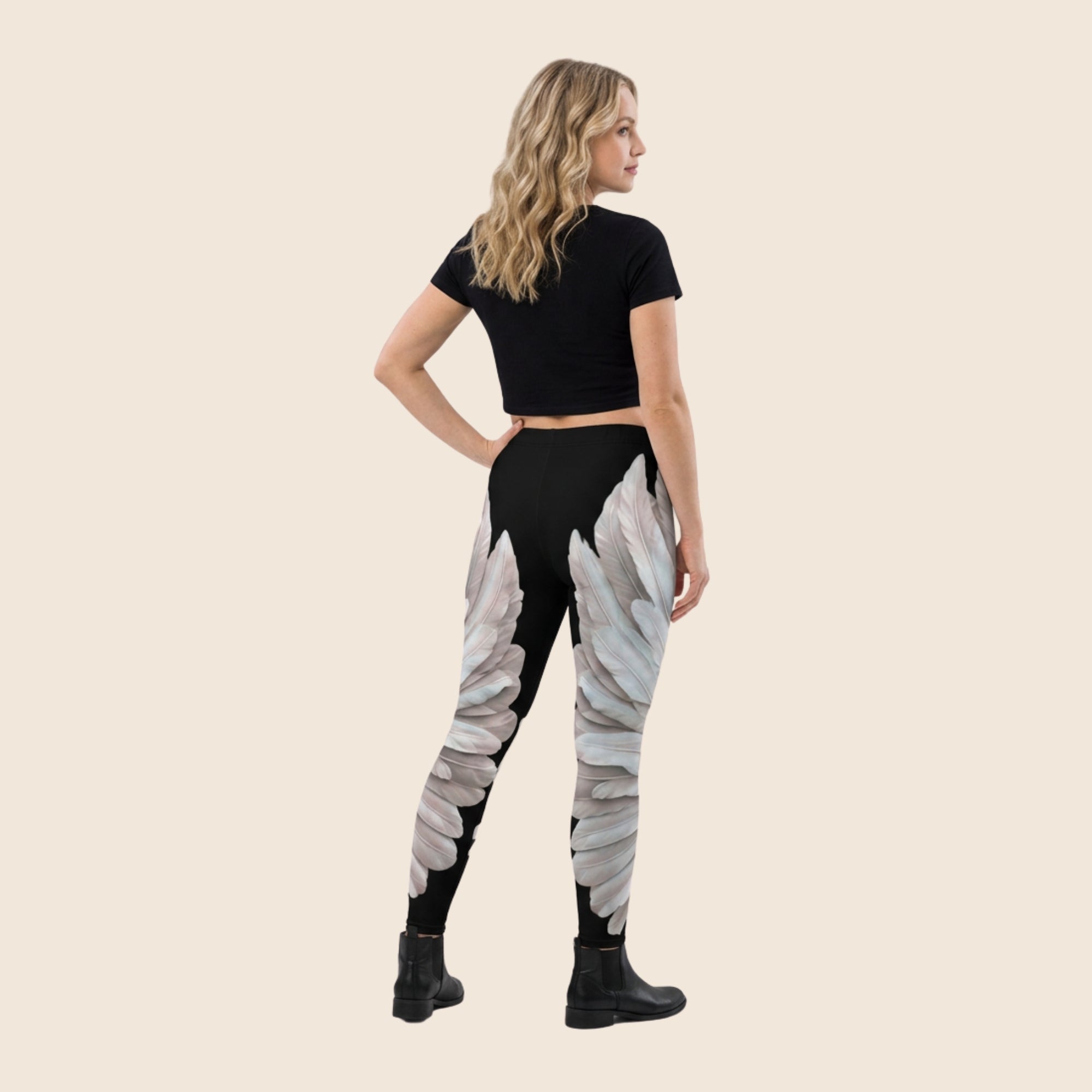 Wings Print Women's Joggers | Recycled Fleece | Slim Fit | Festival Wear