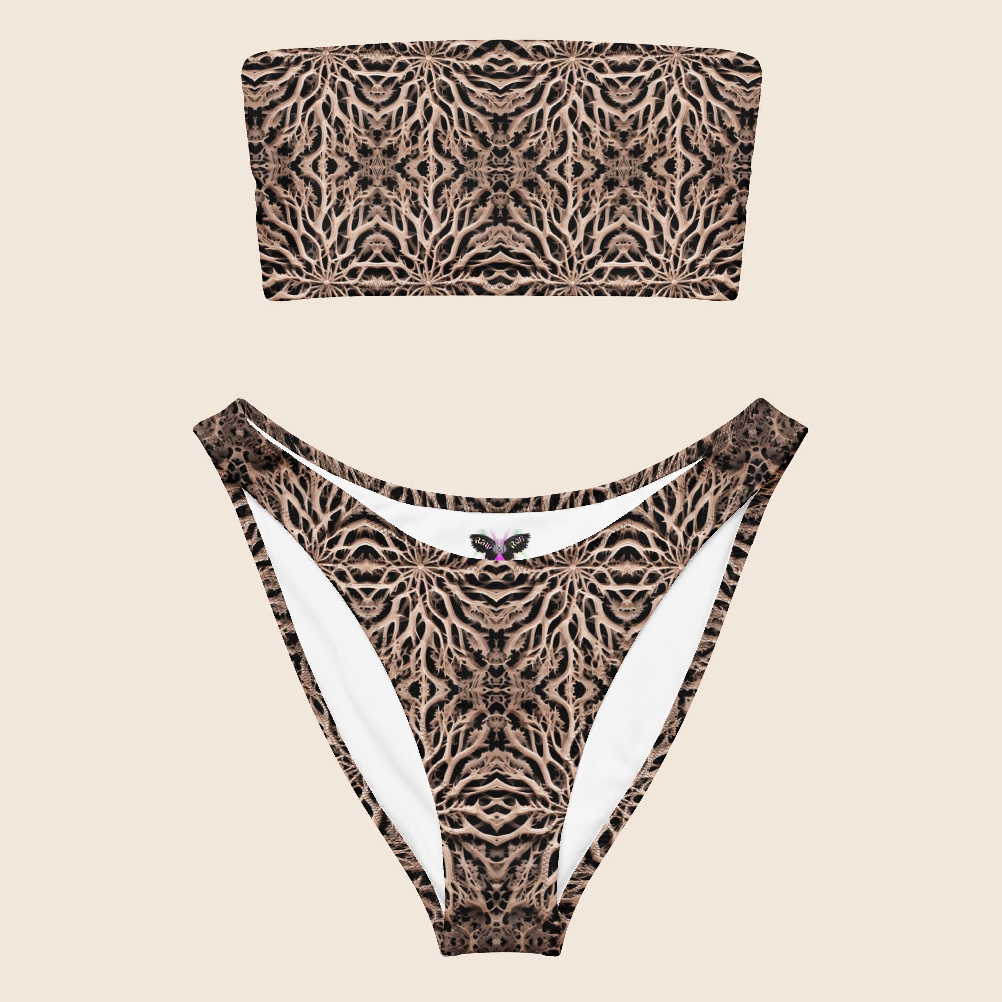Bones Brownish Recycled Bandeau Bikini