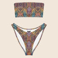 Psychedelic Print Recycled Bandeau Bikini