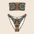 Trippy Pattern Recycled Bandeau Bikini