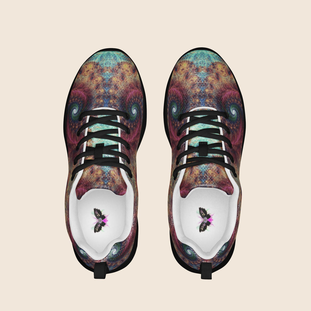 Women's Fractals Psychedelic Print Athletic Shoes