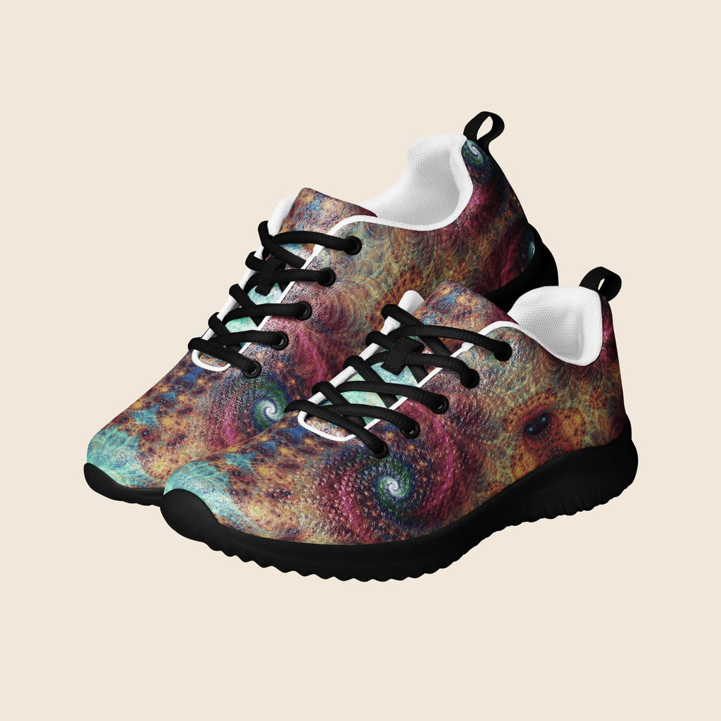 Women's Fractals Psychedelic Print Athletic Shoes