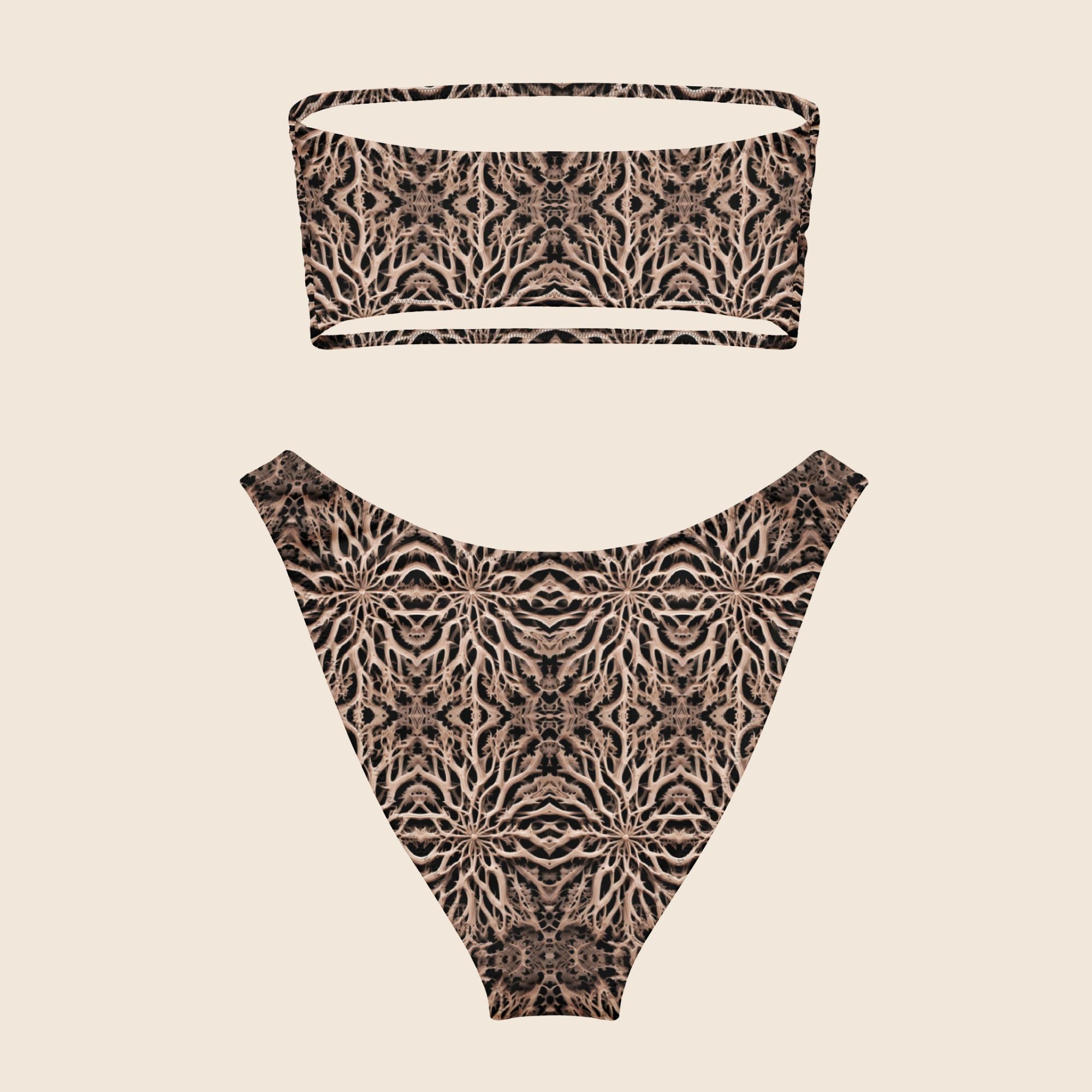 Bones Brownish Recycled Bandeau Bikini