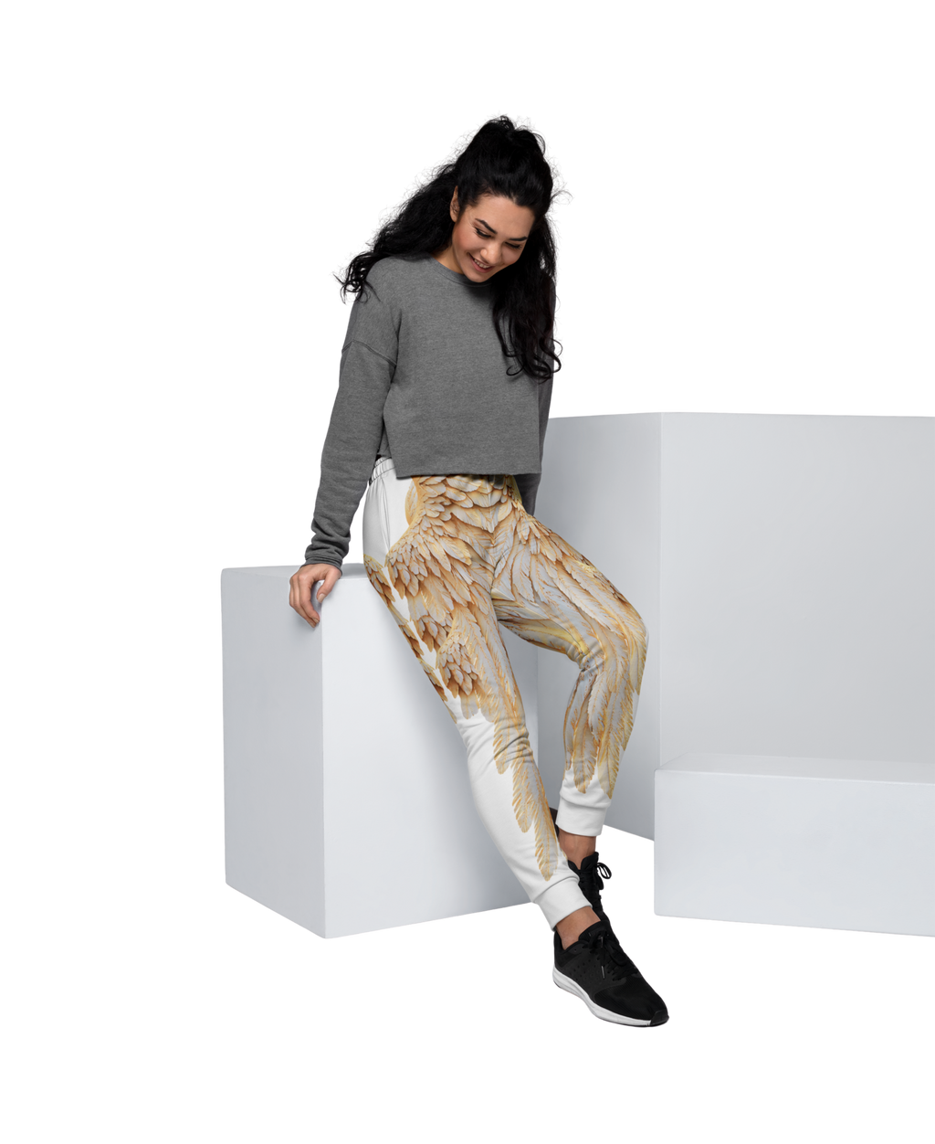 Wings Print Women's Joggers — All-Over Print Recycled Festival & Lounge Pants