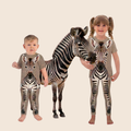Brown Zebra Print Kids Set | Leggings + T-Shirt | Ages 2-7
