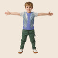 Blue Wings All-Over Print Kids Cotton T-Shirt