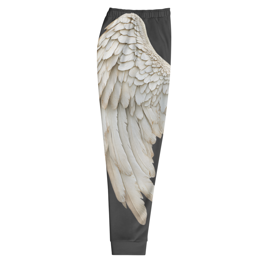 Black Wings Print Men's Joggers