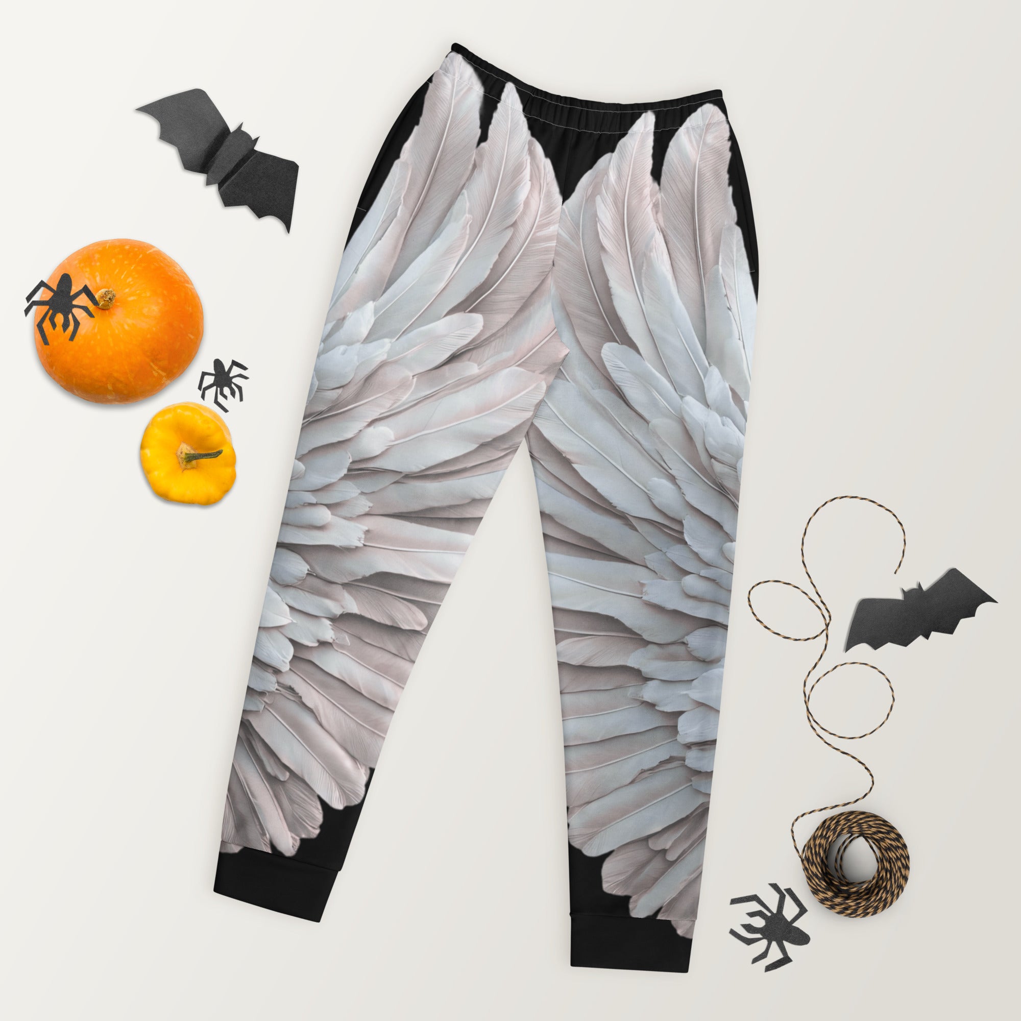 Massive Wings Print Women's Recycled Joggers — Festival Fashion