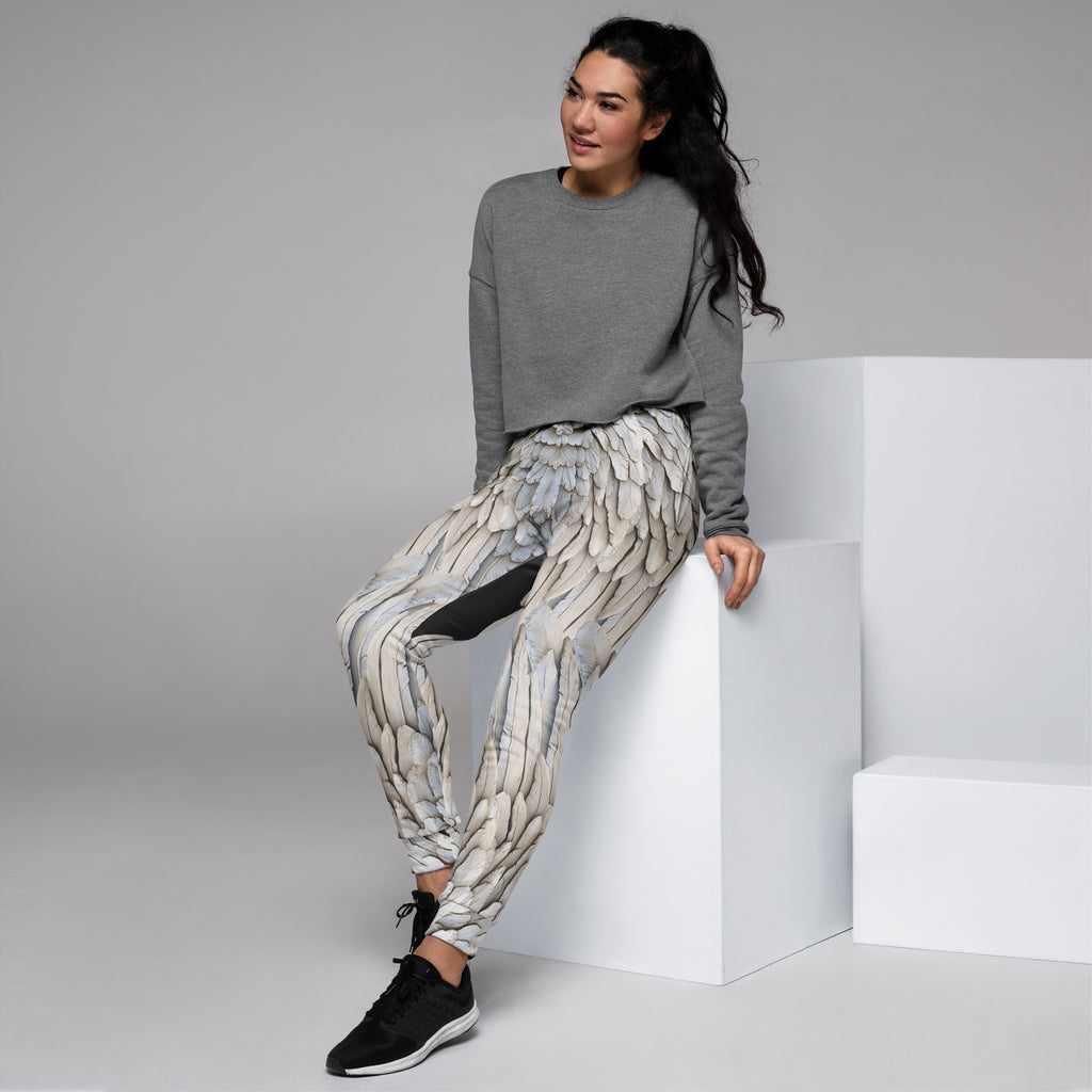 Full Wings Print Women's Recycled Joggers — All-Over Print Festival Pants