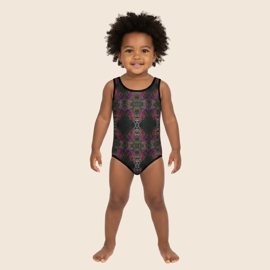 Pink Corals All-Over Print Kids Swimsuit | One-Piece