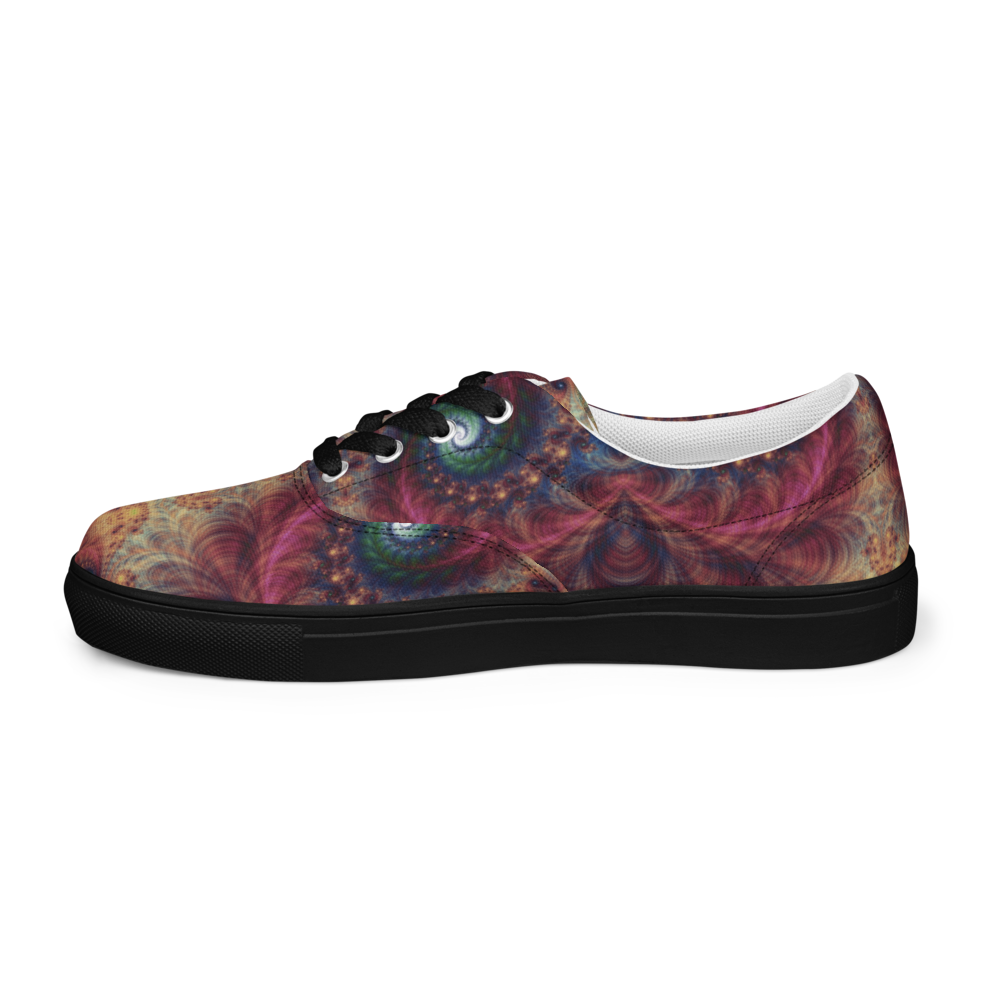 Women's Fractals Multicolor Festival Lace-Up Canvas Shoes