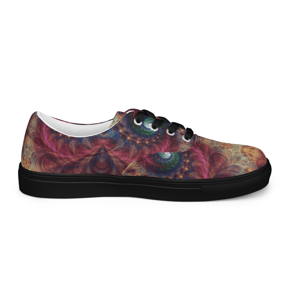 Women's Fractals Multicolor Festival Lace-Up Canvas Shoes